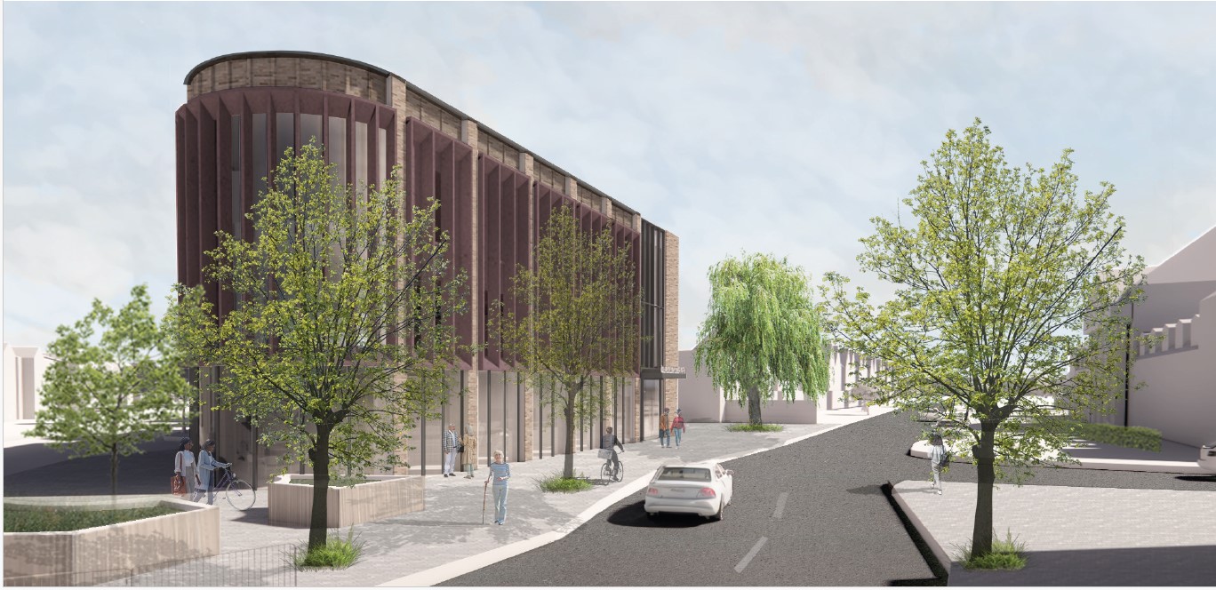 Artist impression of the proposed Clacton library redevelopment