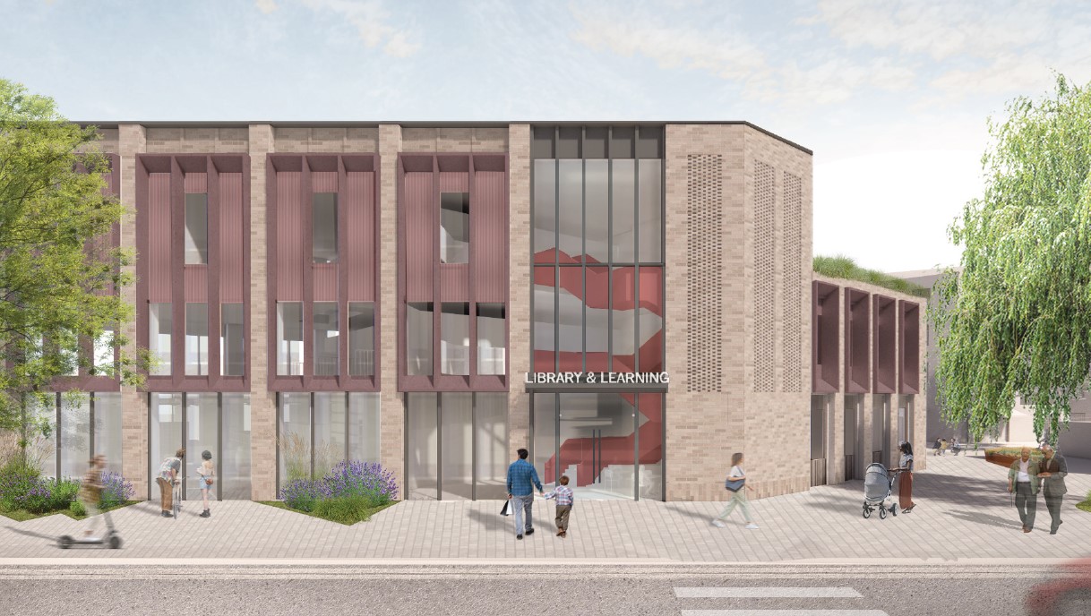 Artist impression of the proposed Clacton library redevelopment