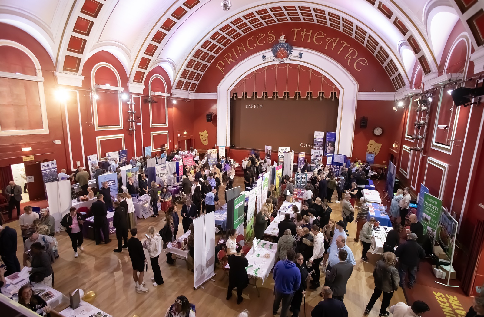 The Princes Theatre during the Tendring Jobs and Skills Fair 2024