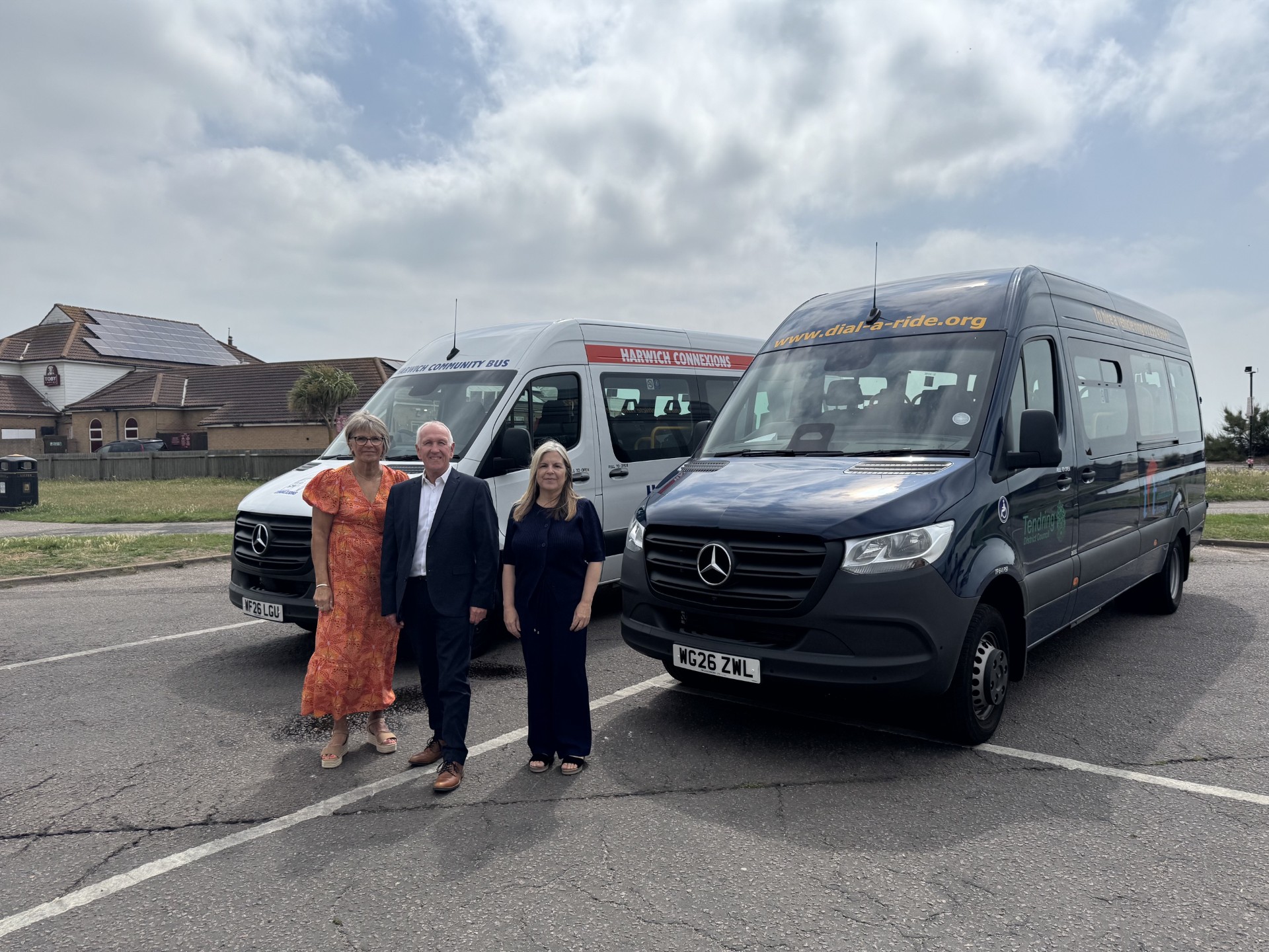 Hat-trick of new minibuses have hit the road thanks to £180k TDC grant funding